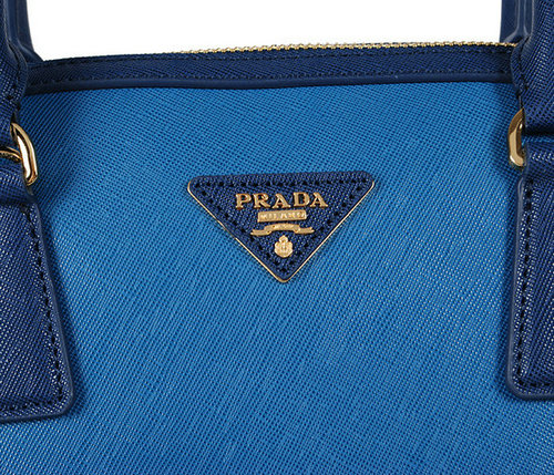 2016 Prada Saffiano Tote 6628 Royal Blu  Blu Skin