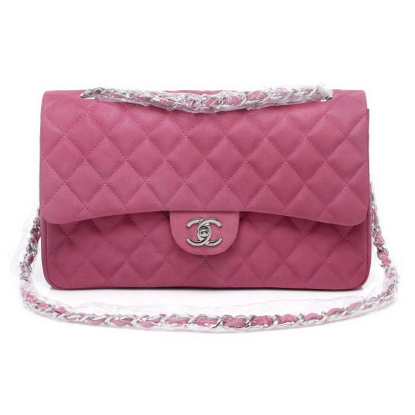 Chanel Classic Flap Bag 2.55 Series Original Suede Cannage Pattern CHA1112 Rosy