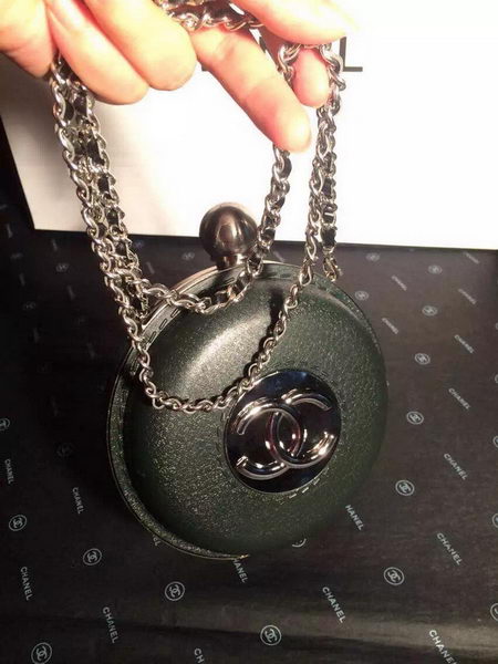 Chanel Plexiglass Globe Clutch Bag Green