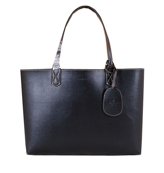 Gucci Reversible GG Leather Tote Bag 368568 Black