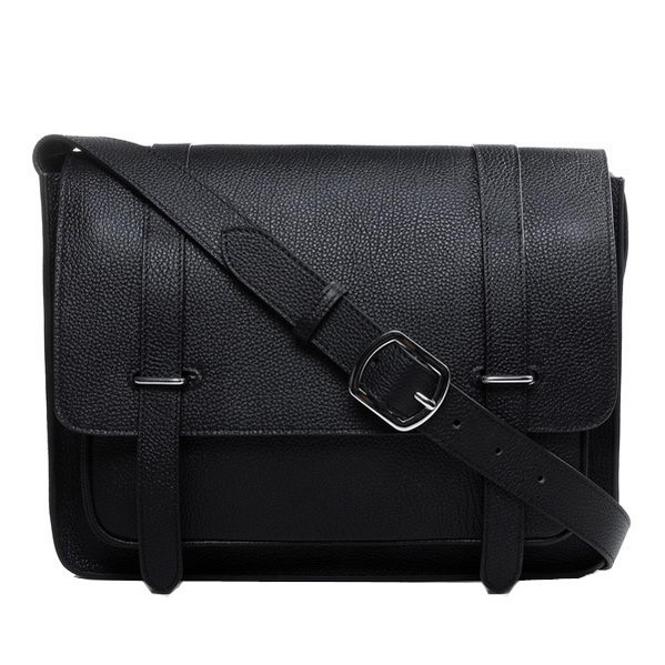 Hermes Etriviere Messenger Bag Togo Leather H1069 Black