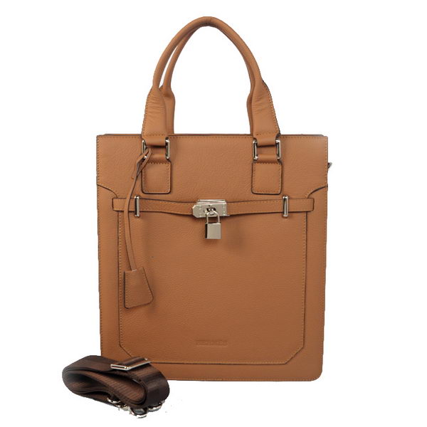Hermes Mens Kelly Tote Bag Calf Leather H07462 Wheat