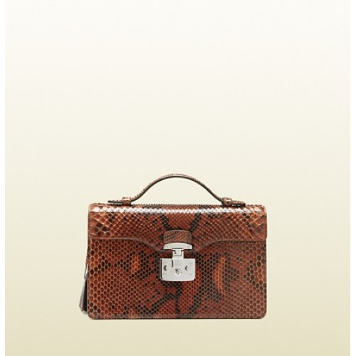 Lady Lock Pitone Briefcase Clutch Milano Negozi