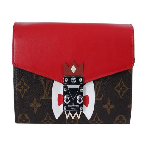 Louis Vuitton maschera tribale CHA?NE PORTAFOGLIO Monogram M60797 Red