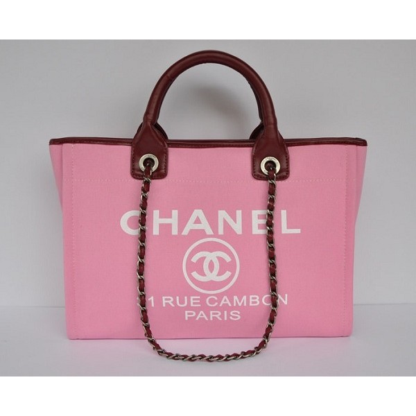 Borse Chanel Cambon A66941 In Tela Rosa