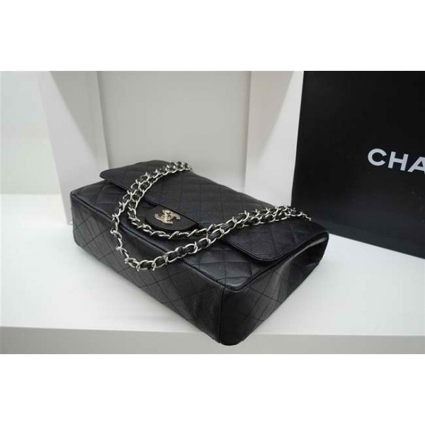 Chanel A47600 Borse In Pelle Di Vacchetta Maxi Caviar Black Shw