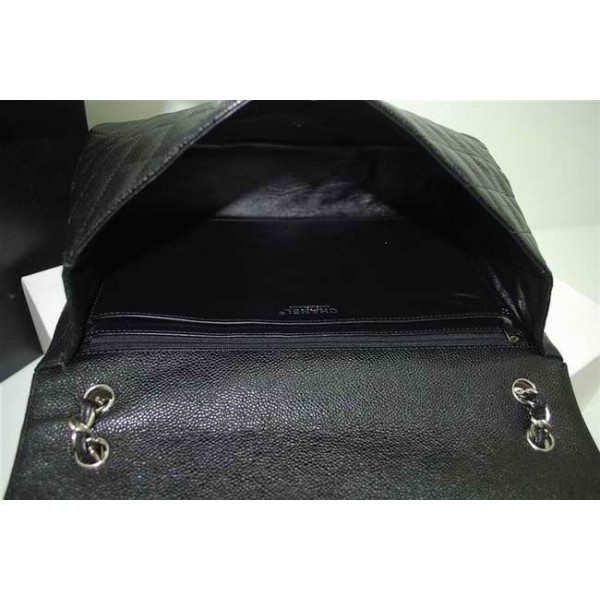 Chanel A47600 Borse In Pelle Di Vacchetta Maxi Caviar Black Shw