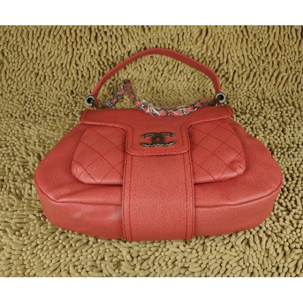 Chanel In Pelle Fiore Rouge Tote