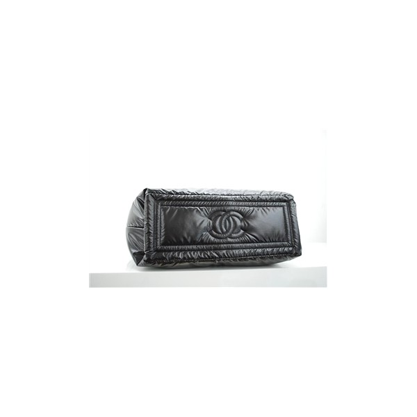 Chanel A47086 Reversibile In Nylon Trapuntato Grande Tote Black