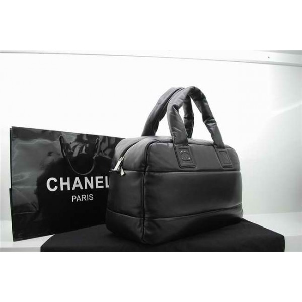 Chanel Quilted A47096 Nero Agnello Borse Bowling Morbide