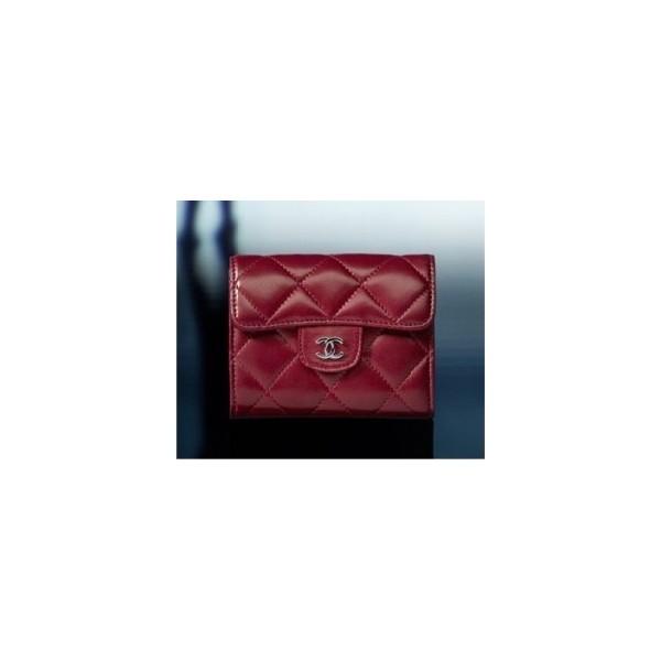 Chanel A31504 Y07326 81540 Borse Quilted Red Agnello Coin