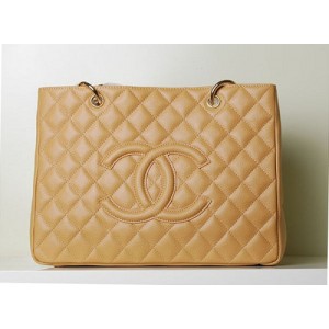 Chanel A20995 Classic Albicocca Caviar Leather Tote Gst Shopping