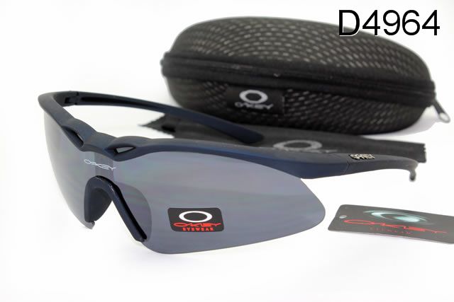 Oakley M Frame Occhiali Da Sole Shield Nero Scuro Blu Grigio