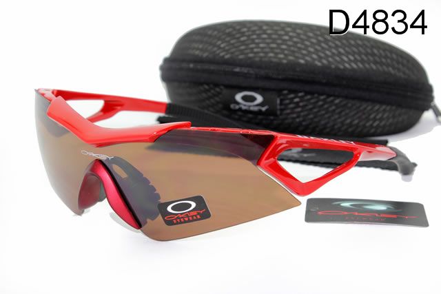 Oakley Sport Occhiali Da Sole Shield Abbronzatura Lente Rosso Telaio
