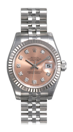 Rolex Lady Datejust Series Ladies 18kt White Gold Automatic Wristwatch 179174-PDJ