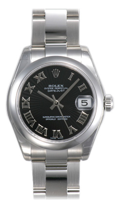 Rolex Datejust Series Fashionable Unisex Automatic Midsize Wristwatch 178240-BKSBRO