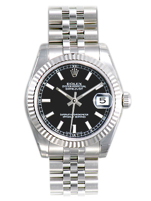 Rolex Datejust Series Unisex Automatic Midsize Wristwatch 178274-BKSJ