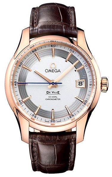 Omega De Ville Hour Vision 18k Rose Gold Mens Wristwatch 431.63.41.21.02.001