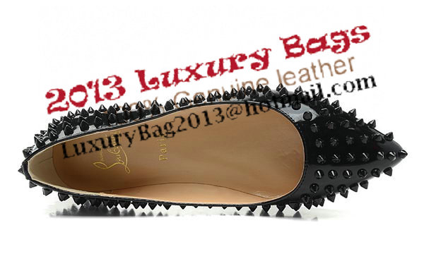 Christian Louboutin PIGALLE SPIKES Flat CL1329 Black