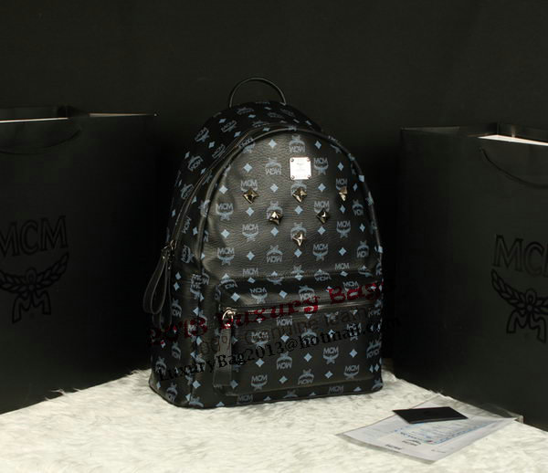 MCM Stark Backpack Jumbo in Calf Leather 8006 Black