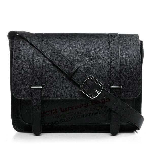 Hermes Etriviere Messenger Bag Togo Leather H1069 Black
