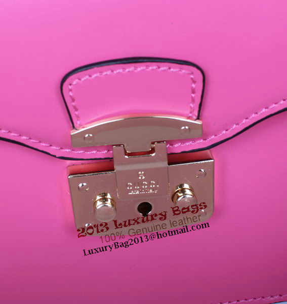 Gucci Lady Lock Calf Leather Briefcase Clutch 331823 Pink