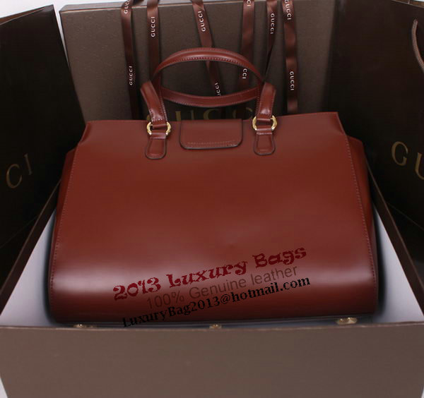 Gucci Lady Lock Calf Leather Tote Bag 331821 Brown