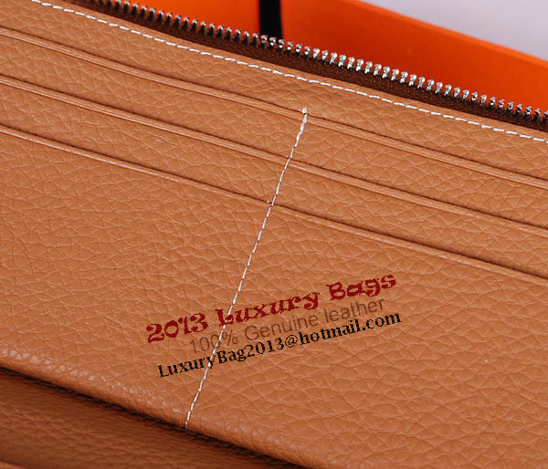 Hermes Evelyn Clutch in Grainy Leather H1013 Wheat