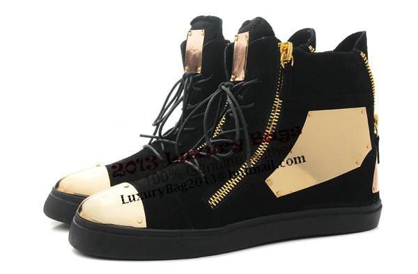 Giuseppe Zanotti Sneakers Suede Leather GZ0328 Black