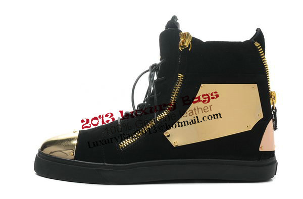 Giuseppe Zanotti Sneakers Suede Leather GZ0328 Black