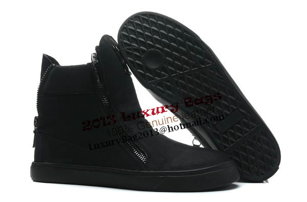 Giuseppe Zanotti Sneakers Suede Leather GZ0330 Black
