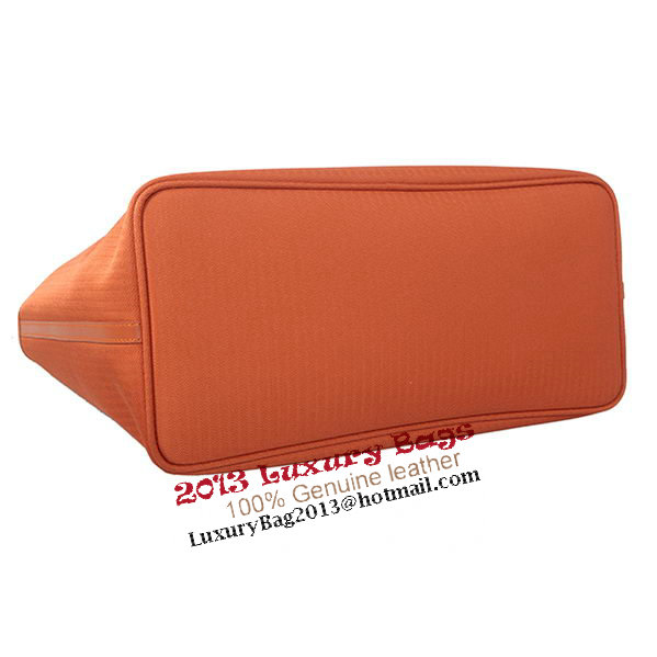 Hermes Shoulder Bag Canvas & Leather H1670 Orange