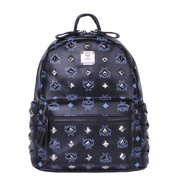 MCM Stark Studded Small Backpack MC2089S Black
