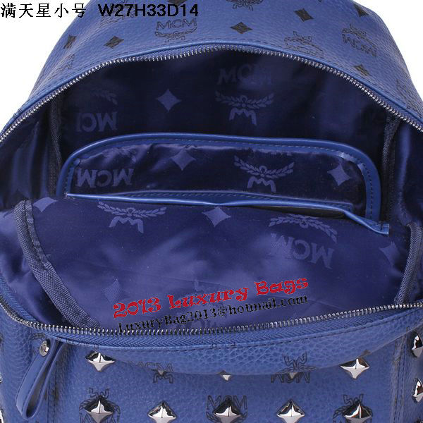 MCM Stark Studded Small Backpack MC2089S Royal