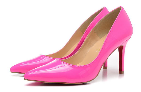 Christian Louboutin Patent Leather 80mm Pump CL1425 Rose