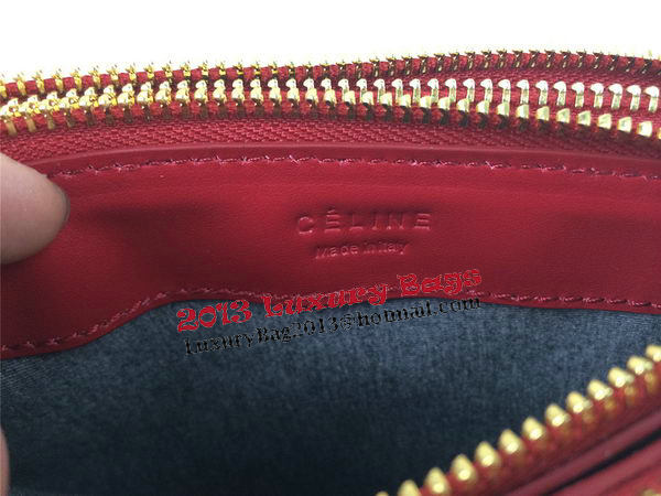 Celine Trio Original Leather Shoulder Bag C98317 Burgundy