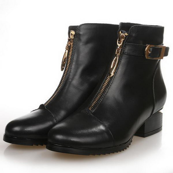 Alexander Wang Sheepskin Leather Ankle Boot AW087 Black