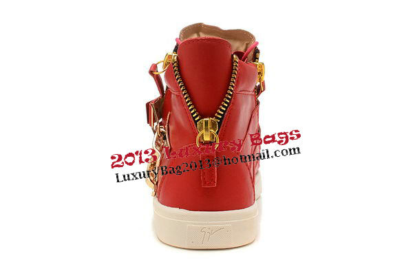 Giuseppe Zanotti Sneakers Sheepskin Leather GZ0368 Red