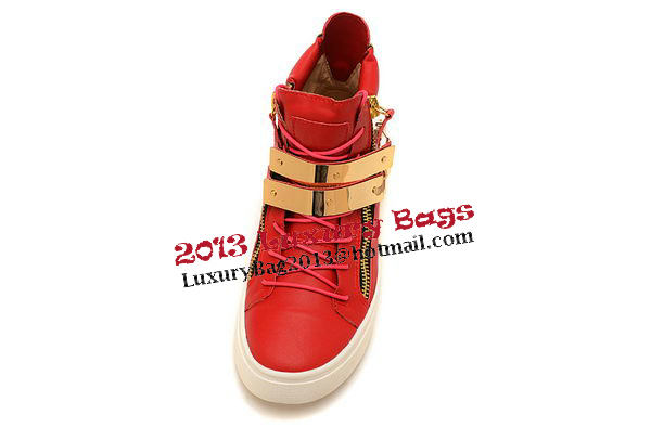 Giuseppe Zanotti Sneakers Sheepskin Leather GZ0368 Red