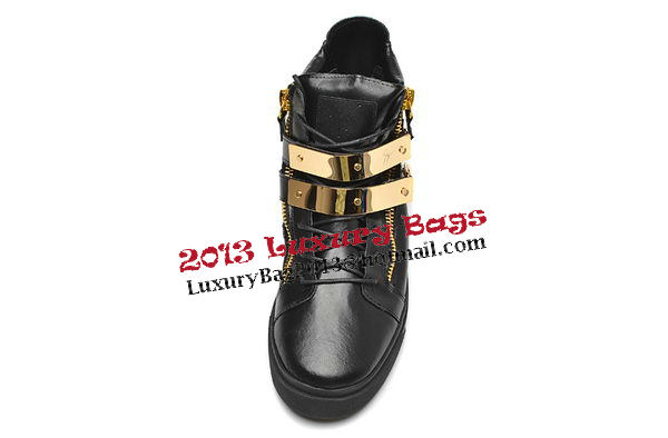 Giuseppe Zanotti Sneakers Sheepskin Leather GZ0369 Black