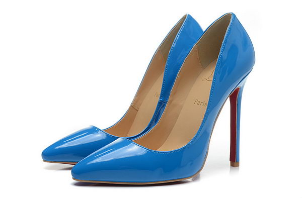 Christian Louboutin 120mm Pump Patent Leather CL1465 Blue