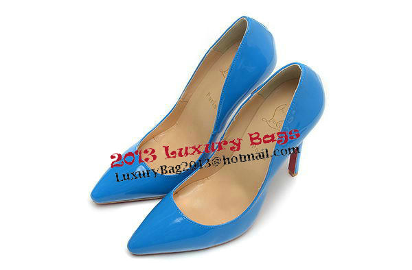 Christian Louboutin 120mm Pump Patent Leather CL1465 Blue