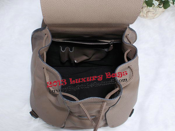 Hermes Calfskin Leather Backpack H1718 Grey