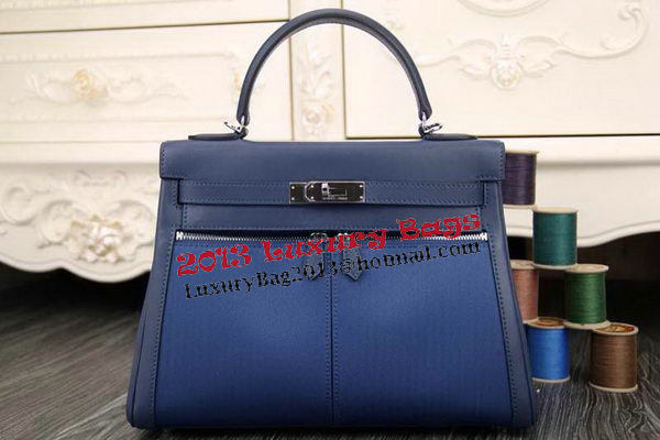 Hermes Kelly Lakis Tote Bag H3658 Blue