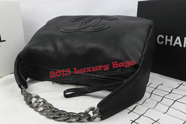 Chanel Top Original Leather Hobo Bag A92170 Black