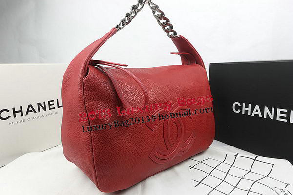 Chanel Top Original Leather Hobo Bag A92170 Red