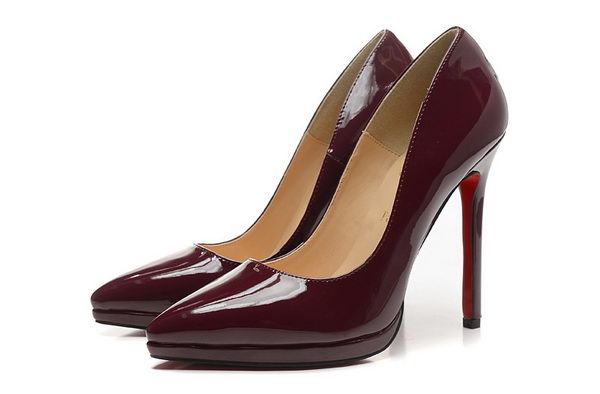 Christian Louboutin 120mm Pump Patent Leather CL1487 Burgundy