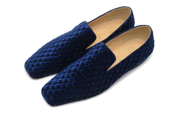 Christian Louboutin Casual Shoes Suede Leather CL885 Blue
