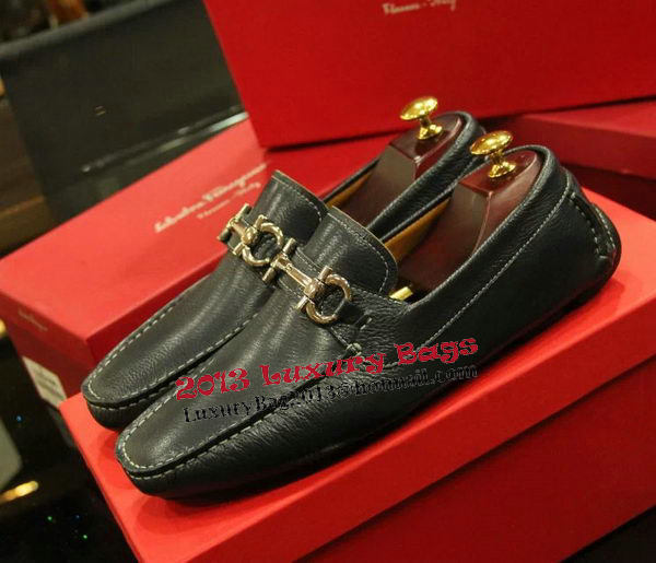 Ferragamo Mens Casual Shoes FL0545 Black