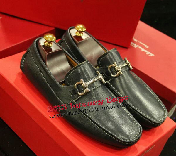 Ferragamo Mens Casual Shoes FL0545 Black